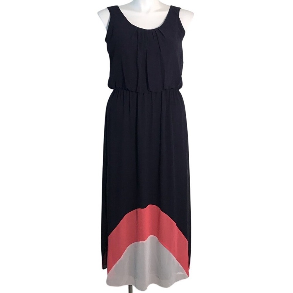 ENFOCUS STUDIO NAVY SLEEVELESS MAXI DRESS